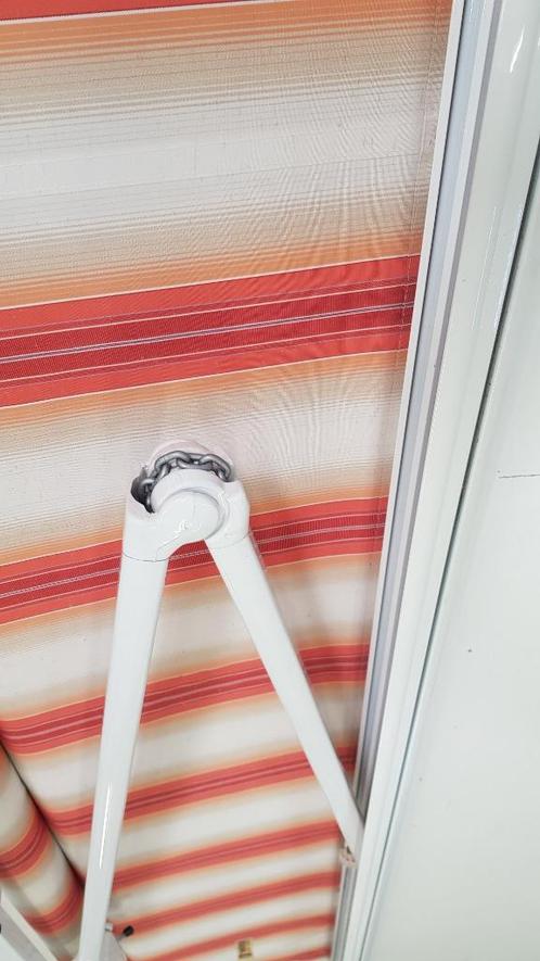 Zonnescherm luifel 5mx2m electrisch, Tuin en Terras, Zonneschermen, Zo goed als nieuw, Knikarmscherm, 150 tot 300 cm, 450 cm of meer