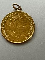 Pièce en or Wilhelmina 10G 1917, Bijoux, Sacs & Beauté, Pendentifs, Enlèvement ou Envoi, Comme neuf, Or, Or