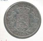 13820 * LEOPOLD I * 5 frank 1865  MET PUNT, Postzegels en Munten, Verzenden, Zilver
