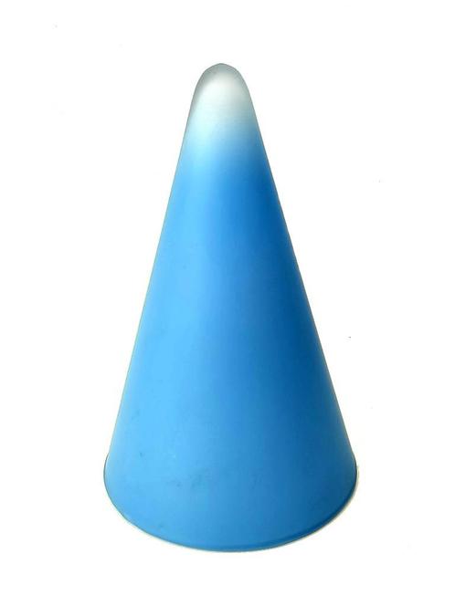 tafellamp 'Teepee' blauw glas, Verzamelen, Retro, Huis en Inrichting, Verzenden