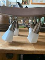 Plafonnier, Huis en Inrichting, Ophalen, Halogeen, Gebruikt, Metaal of Aluminium