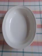 Ancien plat de service en faïence blanche., Maison & Meubles, Cuisine | Vaisselle, Enlèvement ou Envoi