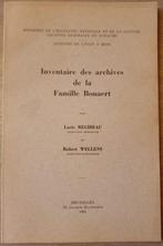 (NOBILITE HAINAUT) Inventaire des archives de la famille Bon, Antiek en Kunst, Ophalen of Verzenden
