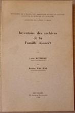 (NOBILITE HAINAUT) Inventaire des archives de la famille Bon, Ophalen of Verzenden