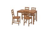 Tafel en 4 stoelen (grenen), Huis en Inrichting, Tafels | Eettafels, 50 tot 100 cm, 100 tot 150 cm, Grenenhout, Gebruikt