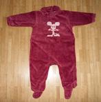 Zachte bordeaux pyjama met muisje - maat 74, Kinderen en Baby's, Ophalen of Verzenden, Gebruikt, Jongetje of Meisje, Nacht- of Onderkleding
