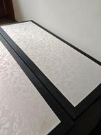 Boxspring 1m60 (2x80). Grijs, Ophalen, Grijs