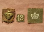 Insignes homogènes de volontaire belge WW2 en Angleterre, Verzenden, Landmacht, Embleem of Badge