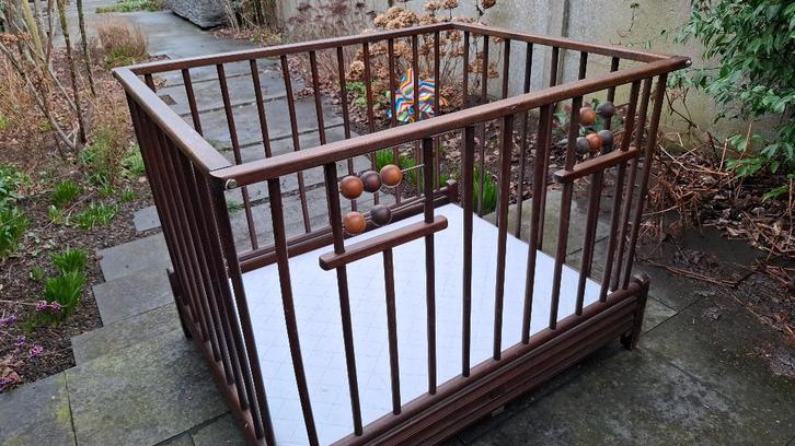 Vintage park, Kinderen en Baby's, Babyparken, Gebruikt, Rechthoekig, In hoogte verstelbaar, Ophalen