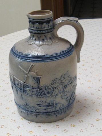Kruik in aardewerk blauw, Antiek en Kunst, Ophalen of Verzenden