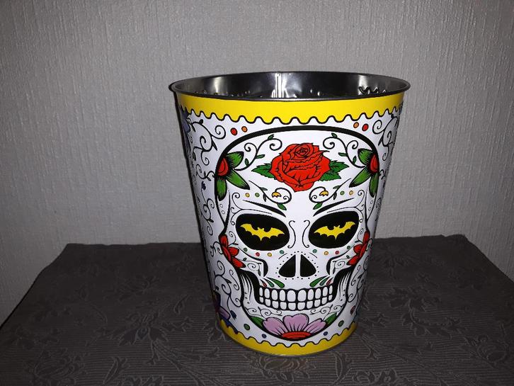 Seau à pop-corn Dia de Muertos, Collections, Cinéma & Télévision, Utilisé, Film, Envoi