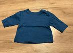 Blauwe longsleeve (Nutmeg, maat 50), Enfants & Bébés, Vêtements de bébé | Taille 50, Comme neuf, Enlèvement ou Envoi, Chemisette ou Manches longues