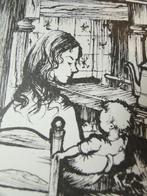 litho *  Van Seyn * Huiselijk tafereel, Ophalen of Verzenden