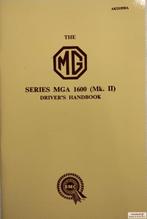 Handboek MG MGA 1600 Mk II Instructieboek AKD1958A (Engelsta, Ophalen of Verzenden