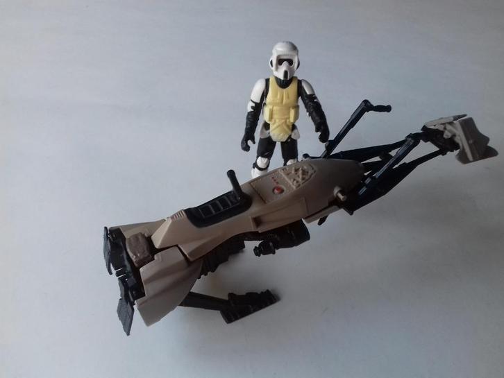 Star Wars vintage Speederbike +Biker Scout lot 50, Verzamelen, Star Wars, Gebruikt, Actiefiguurtje, Ophalen of Verzenden