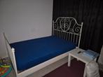 Bed, Huis en Inrichting, Slaapkamer | Bedden, Ophalen, Wit, Tweepersoons, Zo goed als nieuw