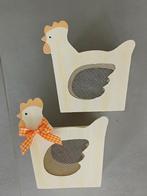 2 houten bakjes in de vorm van een kipje, Divers, Pâques, Enlèvement ou Envoi, Neuf