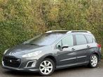 Peugeot 308 SW 1.6 HDi+AIRCO+NAVI+TOIT PANO+EURO 5, Euro 5, Stof, Gebruikt, Zwart
