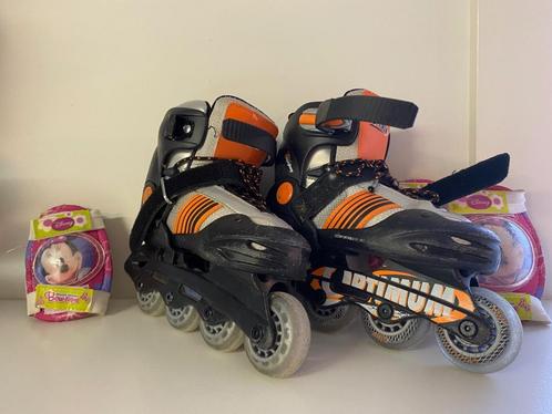 Inline skates Optimum maat 32-35, Sport en Fitness, Skeelers, Gebruikt, Inline skates 4 wielen, Overige merken, Kinderen, Verstelbaar