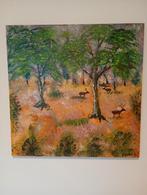 acryl op paneel, 50 x 50cm, vernist, Antiek en Kunst, Kunst | Schilderijen | Modern, Ophalen