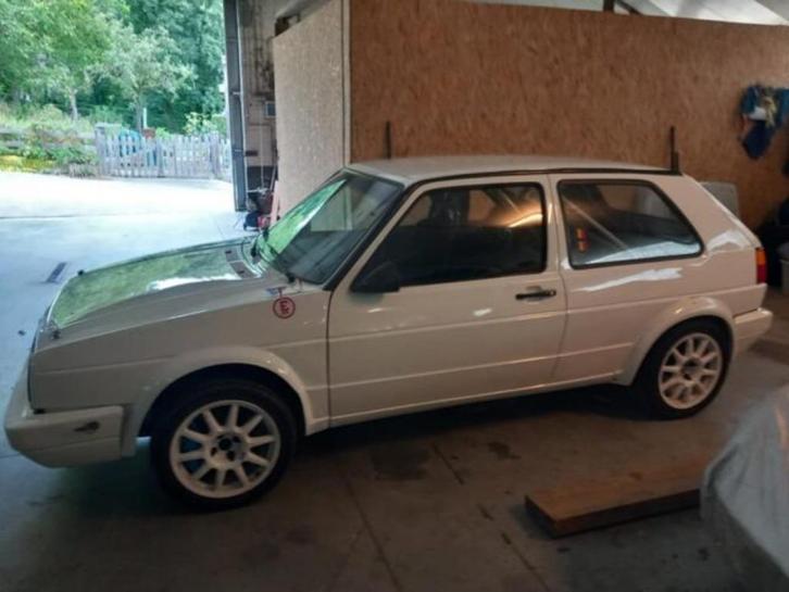 Volkswagen Golf MK2 ABF motor rallywagen, Auto's, Volkswagen, Particulier, Golf, Benzine, 3 deurs, Handgeschakeld, Wit, Voorwielaandrijving