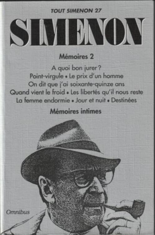 Tout Simenon * Volume 27, Livres, Littérature, Comme neuf, Europe autre, Enlèvement