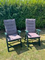 Tuinstoelen met kussen, Tuin en Terras, Ophalen, Gebruikt, Kunststof