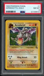 Aerodactyl Holo PSA 8 - 1/62 - Fossil 1999, Hobby en Vrije tijd, Verzamelkaartspellen | Pokémon, Verzenden, Zo goed als nieuw