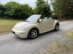 Volkswagen New Beetle Cabriolet 2.0 115 pk — 2003, Auto's, Voorwielaandrijving, Cabriolet, Beige, Leder