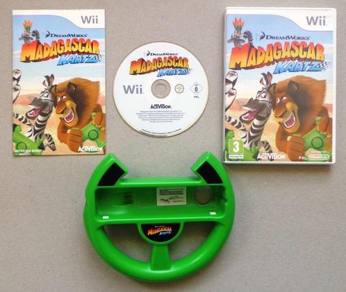 Madagascar Kartz + stuurtje voor de Nintendo Wii Compleet, Games en Spelcomputers, Games | Nintendo Wii, Zo goed als nieuw, Ophalen of Verzenden