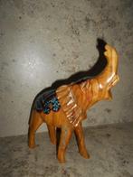 Vol houten Olifant beeld, Antiek en Kunst, Ophalen of Verzenden