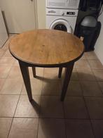 Oude ronde grenen tafel, Ophalen