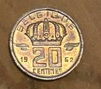 Belgie 20 cent 1962 frans, Ophalen of Verzenden