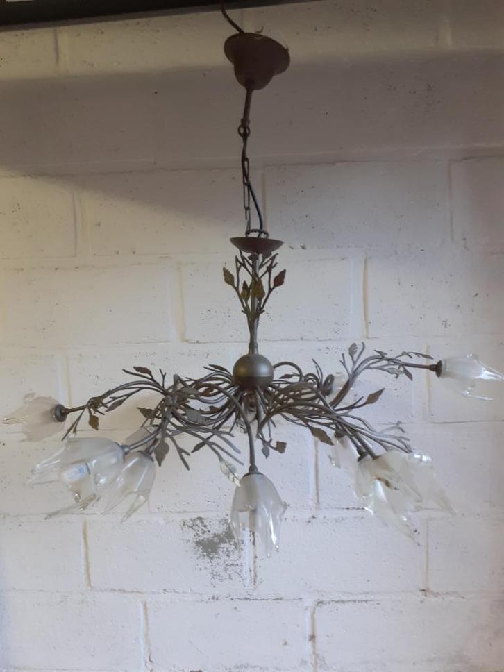 lusters, Huis en Inrichting, Lampen | Kroonluchters, Glas, Metaal, Ophalen