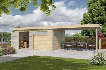 NIEUW modern tuinhuis 5104EXT400ISO --Overkapping-- beschikbaar voor biedingen