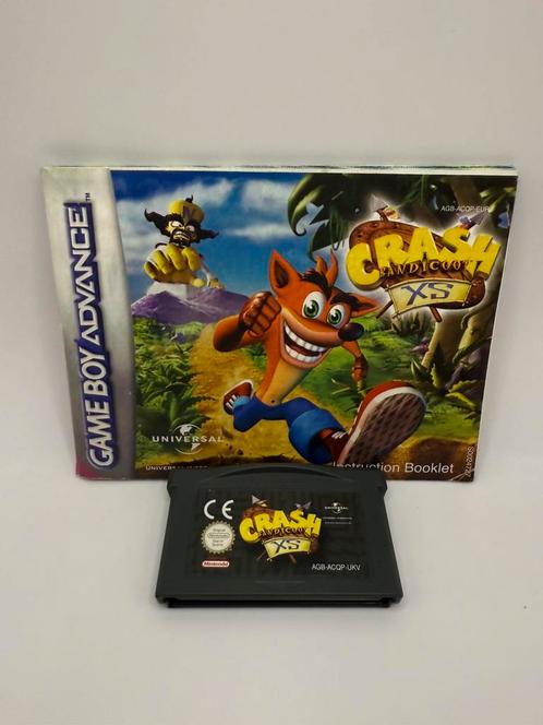 Crash XS Nintendo Game Boy Advance GBA + Manual - Pal VGC, Games en Spelcomputers, Games | Nintendo Game Boy, Gebruikt, Avontuur en Actie