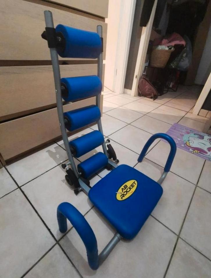 Appareil de musculation abdominaux (AB rocket), Sports & Fitness, Équipement de fitness, Comme neuf, Abdominaux, Dos, Enlèvement