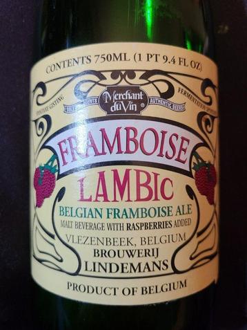 Oude Lindemans Framboise Lambic beschikbaar voor biedingen