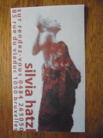 Vintage adreskaartje van artieste SILVIA HATZL beschikbaar voor biedingen