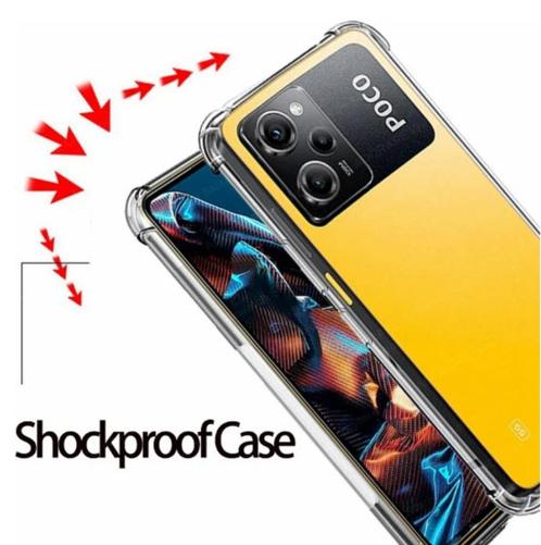 POCO x5 5G Silicone case 2 stuks + 1 stuk gekleurde NIEUW, Télécoms, Téléphonie mobile | Housses, Coques & Façades | Marques Autre