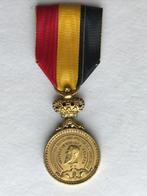 medaille Leopld II, Verzamelen, Militaria | Algemeen, Ophalen of Verzenden, Landmacht, Lintje, Medaille of Wings