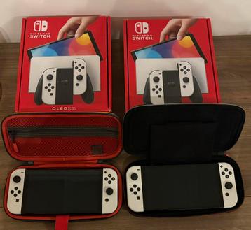 2 Nintendo Switches in zeer goede staat met alle accesoires beschikbaar voor biedingen