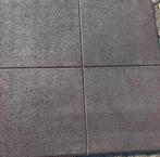 3 rubberen matten 1m x 1m , 2,5 cm dik, Bricolage & Construction, Enlèvement, Utilisé