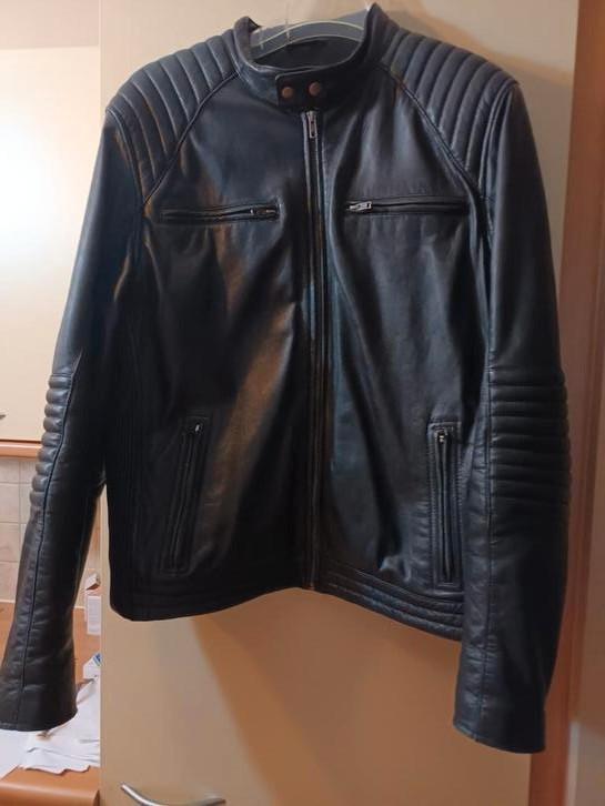 Echt lederen  stevige  vest   maat 54/56  e, Kleding | Heren, Jassen | Winter, Nieuw, Maat 52/54 (L), Zwart, Ophalen of Verzenden