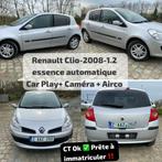 Renault Clio-1.2 essence Automatique-Car play+Airco- CT, Autos, Renault, Argent ou Gris, 4 portes, Euro 4, Automatique