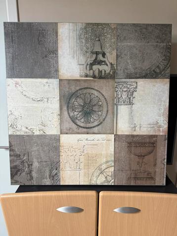 Landelijke ingelijste vinyl poster beschikbaar voor biedingen