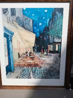 Reproductie Vincent Van Gogh - caféterras, Antiek en Kunst, Kunst | Schilderijen | Klassiek, Ophalen of Verzenden