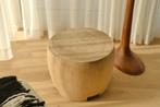 Pouf en bois/table d’appoint Pomax, Huis en Inrichting, Ophalen, Nieuw, Hout, 45 tot 60 cm