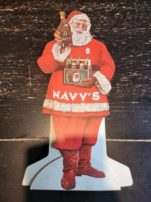 ancien carton publicitaire bière NAVY'S collection, Collections, Marques & Objets publicitaires, Utilisé, Panneau publicitaire
