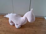 Knuffel Dino roze, Ophalen